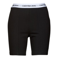 vaatteet Naiset Shortsit / Bermuda-shortsit Calvin Klein Jeans REPEAT LOGO MILANO CYCLING SHORT Musta