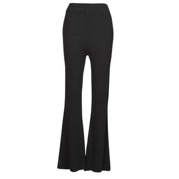 vaatteet Naiset Väljät housut / Haaremihousut Tommy Jeans TJW A-LINE RIB BADGE PANT Musta