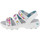 kengät Naiset Urheilusandaalit Skechers D'Lites 2.0-Studded Wayz Valkoinen