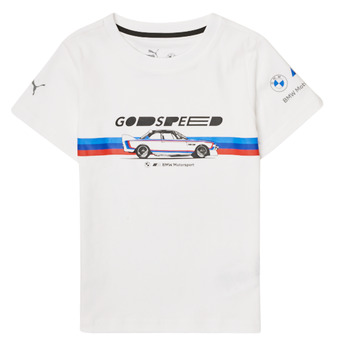 vaatteet Pojat Lyhythihainen t-paita Puma BMW MMS KIDS CAR GRAPHIC TEE Valkoinen