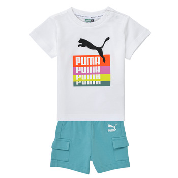 vaatteet Lapset Kokonaisuus Puma MINICATS PRIME SHORT SET Monivärinen