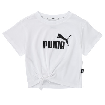 vaatteet Tytöt Lyhythihainen t-paita Puma ESS LOGO KNOTTED TEE Vaaleanpunainen