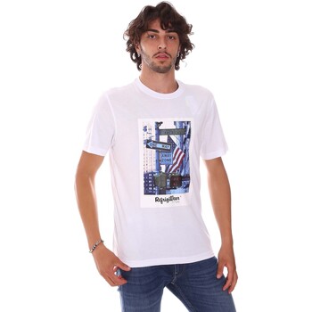 vaatteet Miehet Lyhythihainen t-paita Refrigiwear RM0T24400JE9101 Valkoinen