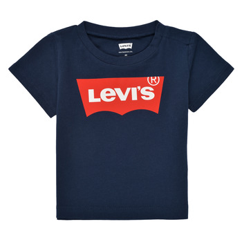 vaatteet Lapset Lyhythihainen t-paita Levi's BATWING TEE Laivastonsininen