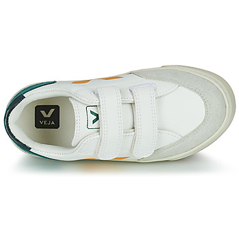 Veja Small V-12 Velcro Valkoinen / Keltainen / Vihreä