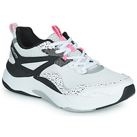 kengät Naiset Matalavartiset tennarit Skechers D'LITES 4.0 Valkoinen / Musta / Vaaleanpunainen