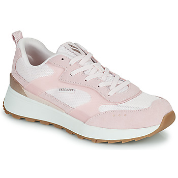 kengät Naiset Matalavartiset tennarit Skechers SUNNY STREET Vaaleanpunainen / Valkoinen