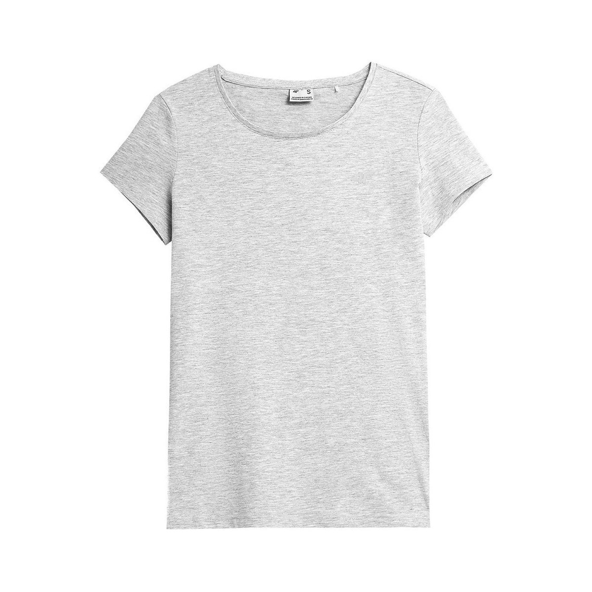 vaatteet Naiset Lyhythihainen t-paita 4F TSD350 Harmaa