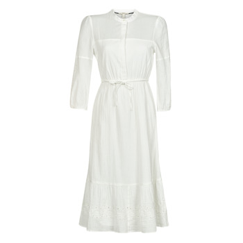vaatteet Naiset Pitkä mekko Esprit BCI midi dress Valkoinen