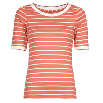 vaatteet Naiset Lyhythihainen t-paita Esprit NOOS COO TEE Vaaleanpunainen