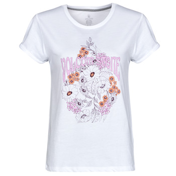 vaatteet Naiset Lyhythihainen t-paita Volcom RADICAL DAZE TEE Valkoinen