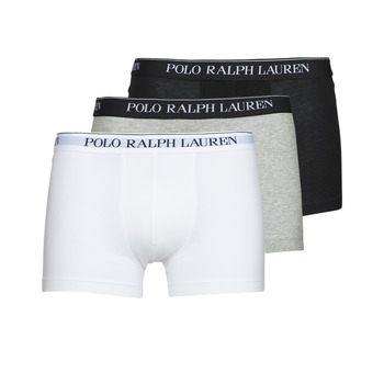 Alusvaatteet Miehet Bokserit Polo Ralph Lauren CLASSIC TRUNK X3 Musta / Valkoinen / Harmaa