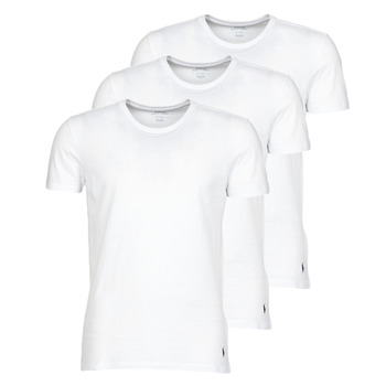 vaatteet Miehet Lyhythihainen t-paita Polo Ralph Lauren CREW NECK X3 Valkoinen / Valkoinen / Valkoinen