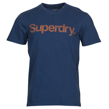 vaatteet Miehet Lyhythihainen t-paita Superdry VINTAGE CL CLASSIC TEE Sininen