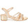 kengät Naiset Sandaalit ja avokkaat Cosmo Paris ZEDI-GLIT Platinum