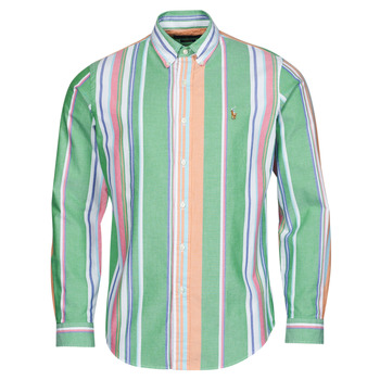 vaatteet Miehet Pitkähihainen paitapusero Polo Ralph Lauren Z216SC31 Monivärinen / Vihreä / Vaaleanpunainen / Monivärinen