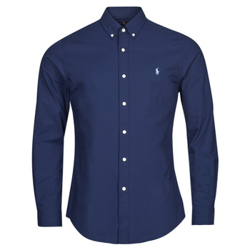 vaatteet Miehet Pitkähihainen paitapusero Polo Ralph Lauren ZSC11B Laivastonsininen / Newport / Sininen
