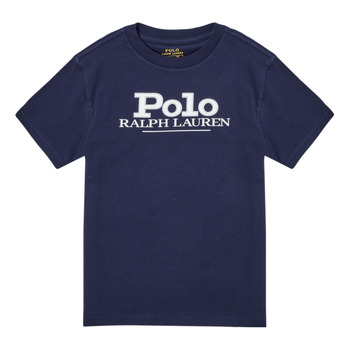 vaatteet Pojat Lyhythihainen t-paita Polo Ralph Lauren SOIMINE Laivastonsininen
