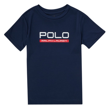 vaatteet Pojat Lyhythihainen t-paita Polo Ralph Lauren DOLAIT Laivastonsininen