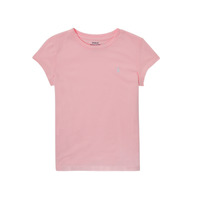 vaatteet Tytöt Lyhythihainen t-paita Polo Ralph Lauren ZORAMA Vaaleanpunainen