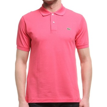 vaatteet Miehet Lyhythihainen t-paita Lacoste L1212GMZ Vaaleanpunainen