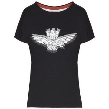 vaatteet Naiset Lyhythihainen t-paita Aeronautica Militare TS1881DJ35908 Musta