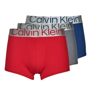 Alusvaatteet Miehet Bokserit Calvin Klein Jeans TRUNK X3 Sininen / Harmaa / Punainen