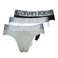 Alusvaatteet Miehet Alushousut Calvin Klein Jeans BRIEF X3 Musta / Harmaa / Valkoinen