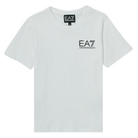 vaatteet Pojat Lyhythihainen t-paita Emporio Armani EA7 AIGUE Valkoinen