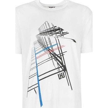 vaatteet Miehet Lyhythihainen t-paita Les Hommes URG820P UG814 | Oversized T-Shirt Valkoinen