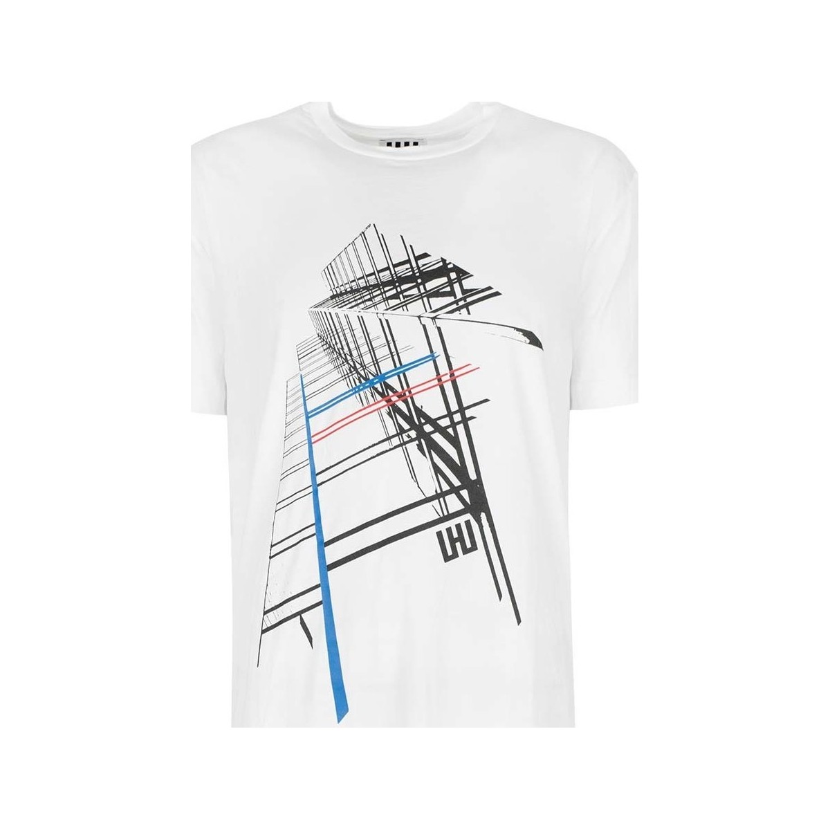 vaatteet Miehet Lyhythihainen t-paita Les Hommes URG820P UG814 | Oversized T-Shirt Valkoinen
