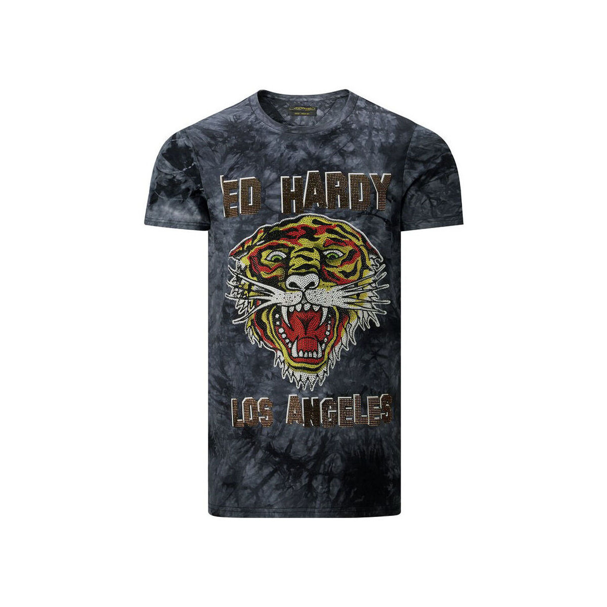 vaatteet Miehet Lyhythihainen t-paita Ed Hardy Los tigre t-shirt black Musta