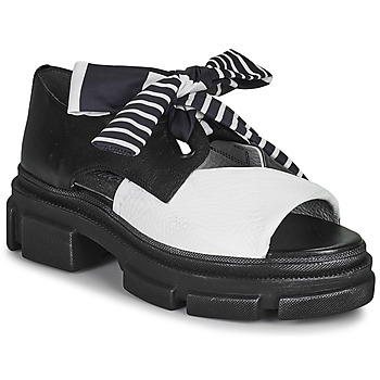 kengät Naiset Sandaalit ja avokkaat Papucei OXALIS Musta / Valkoinen