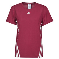 vaatteet Naiset Lyhythihainen t-paita adidas Performance TRAIN WTR ICNS 3 Stripes T-SHIRT Viininpunainen