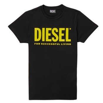 vaatteet Lapset Lyhythihainen t-paita Diesel TJUSTLOGO Musta