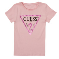 vaatteet Tytöt Lyhythihainen t-paita Guess LIO Vaaleanpunainen