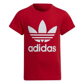 vaatteet Lapset Lyhythihainen t-paita adidas Originals TREFOIL TEE Punainen