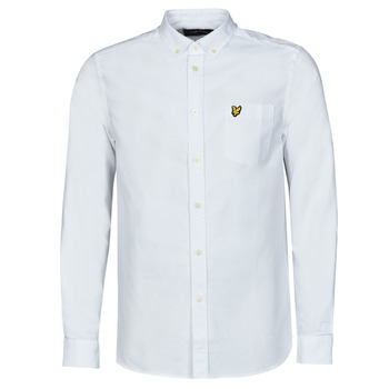 vaatteet Miehet Pitkähihainen paitapusero Lyle & Scott Oxford Shirt Valkoinen