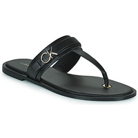 kengät Naiset Sandaalit ja avokkaat Calvin Klein Jeans ALMOND FLAT TP SLIDE W/HDW Musta
