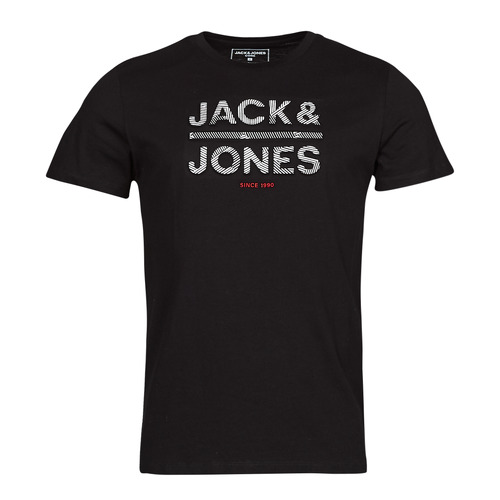 vaatteet Miehet Lyhythihainen t-paita Jack & Jones JCOGALA Musta