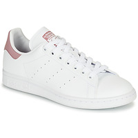 kengät Naiset Matalavartiset tennarit adidas Originals STAN SMITH W Valkoinen / Vaaleanpunainen