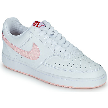 kengät Naiset Matalavartiset tennarit Nike WMNS NIKE COURT VISION LO VD Valkoinen / Vaaleanpunainen