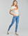 vaatteet Naiset Skinny-farkut Levi's WB-700 SERIES-720 Valkoinen/hopea
