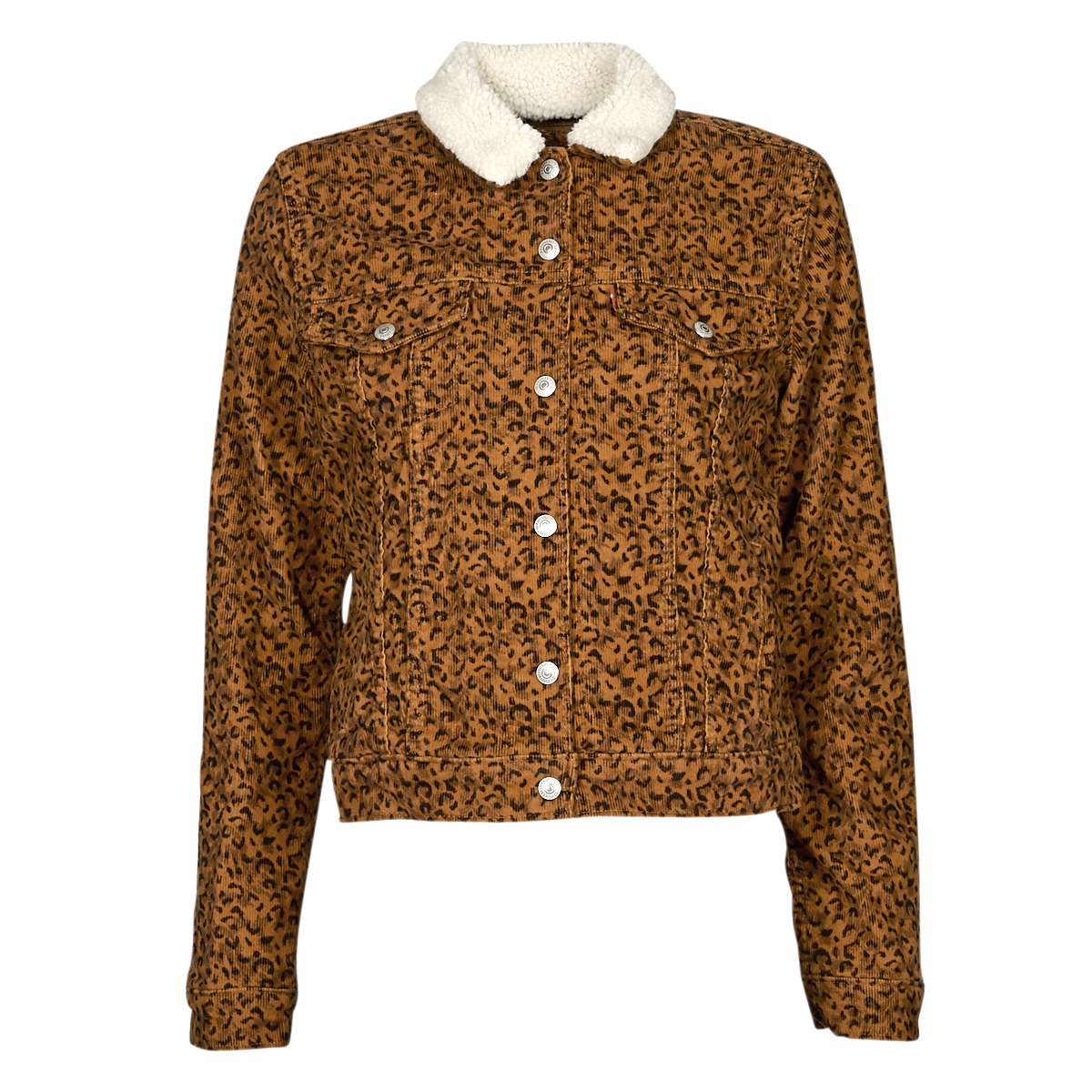 vaatteet Naiset Farkkutakki Levi's WT-TRUCKER-SHERPA Scratchy / Leopardi