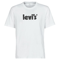 vaatteet Miehet Lyhythihainen t-paita Levi's SS RELAXED FIT TEE Poster / Valkoinen 