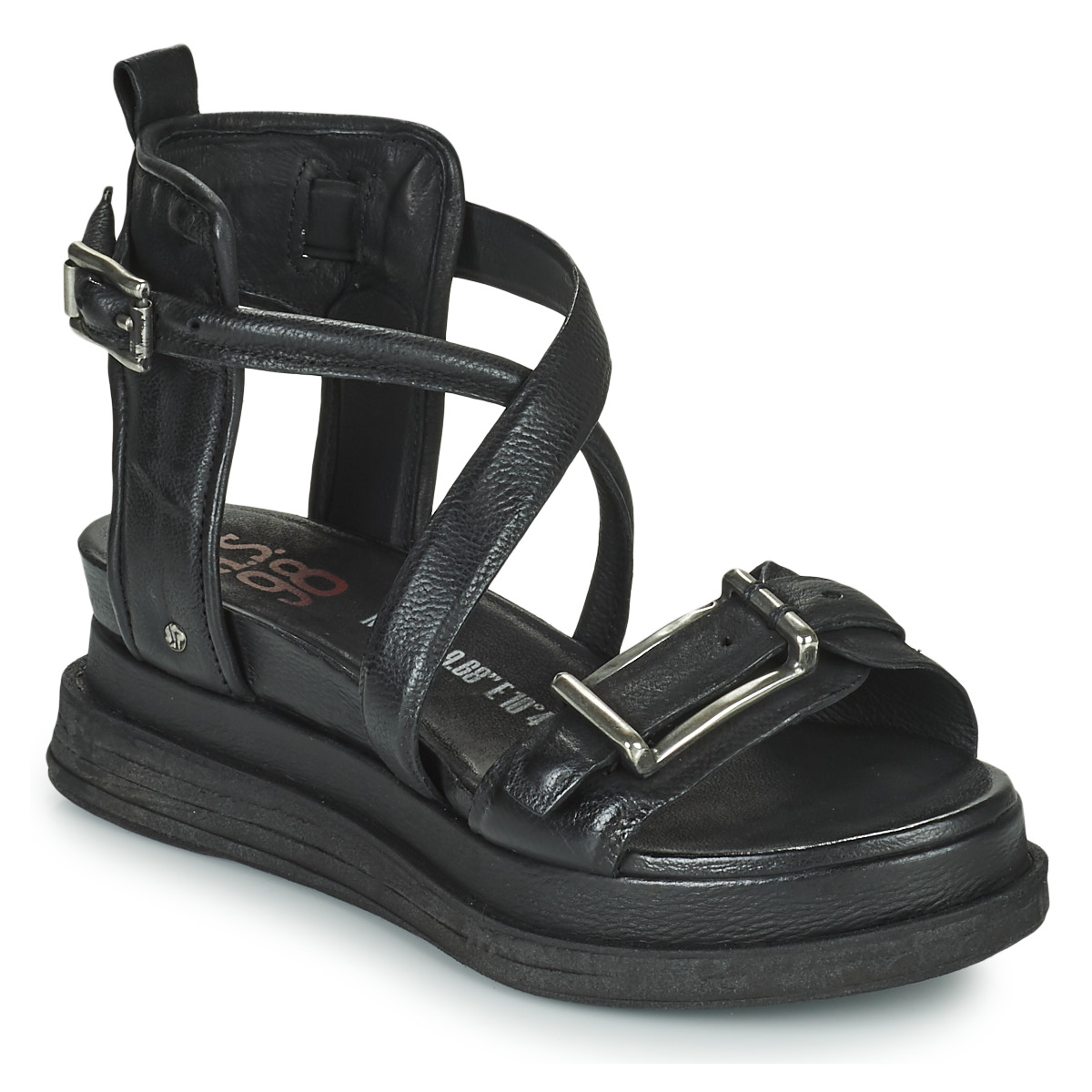 kengät Naiset Sandaalit ja avokkaat Airstep / A.S.98 LAGOS BUCKLE Musta