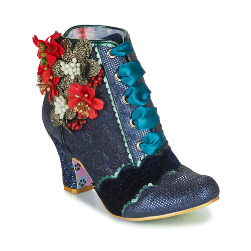 kengät Naiset Nilkkurit Irregular Choice Winter Blooms Sininen / Punainen