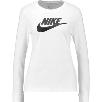 vaatteet Naiset T-paidat pitkillä hihoilla Nike CAMISETA BLANCA MUJER  SPORTWEAR BV6171 1