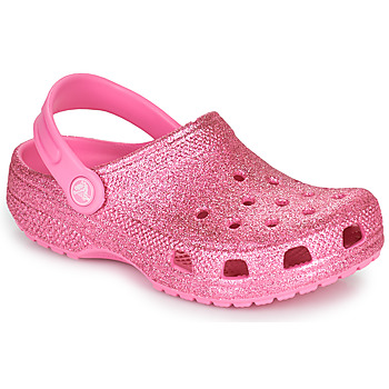 kengät Lapset Puukengät Crocs CLASSIC GLITTER CLOG K Vaaleanpunainen / Glitter