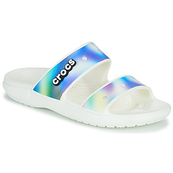 kengät Naiset Sandaalit Crocs CLASSIC CROCS SOLARIZED SANDAL Valkoinen / Sininen